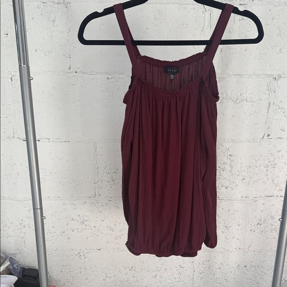 Sanctuary Deep Red Tank Top LIKE NEW - Size XS Maroon Tank